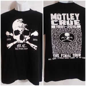 MOTLEY CRUE Concert Tour Rock Band T Shirt